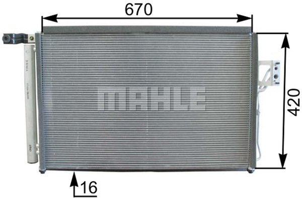 MAHLE PC Aircon condenser AC440000P