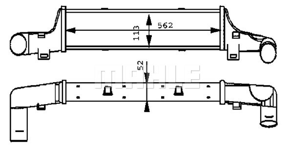MAHLE PC Charge air cooler CI54000P
