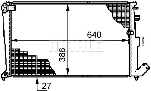 MAHLE PC Radiator CR586000S