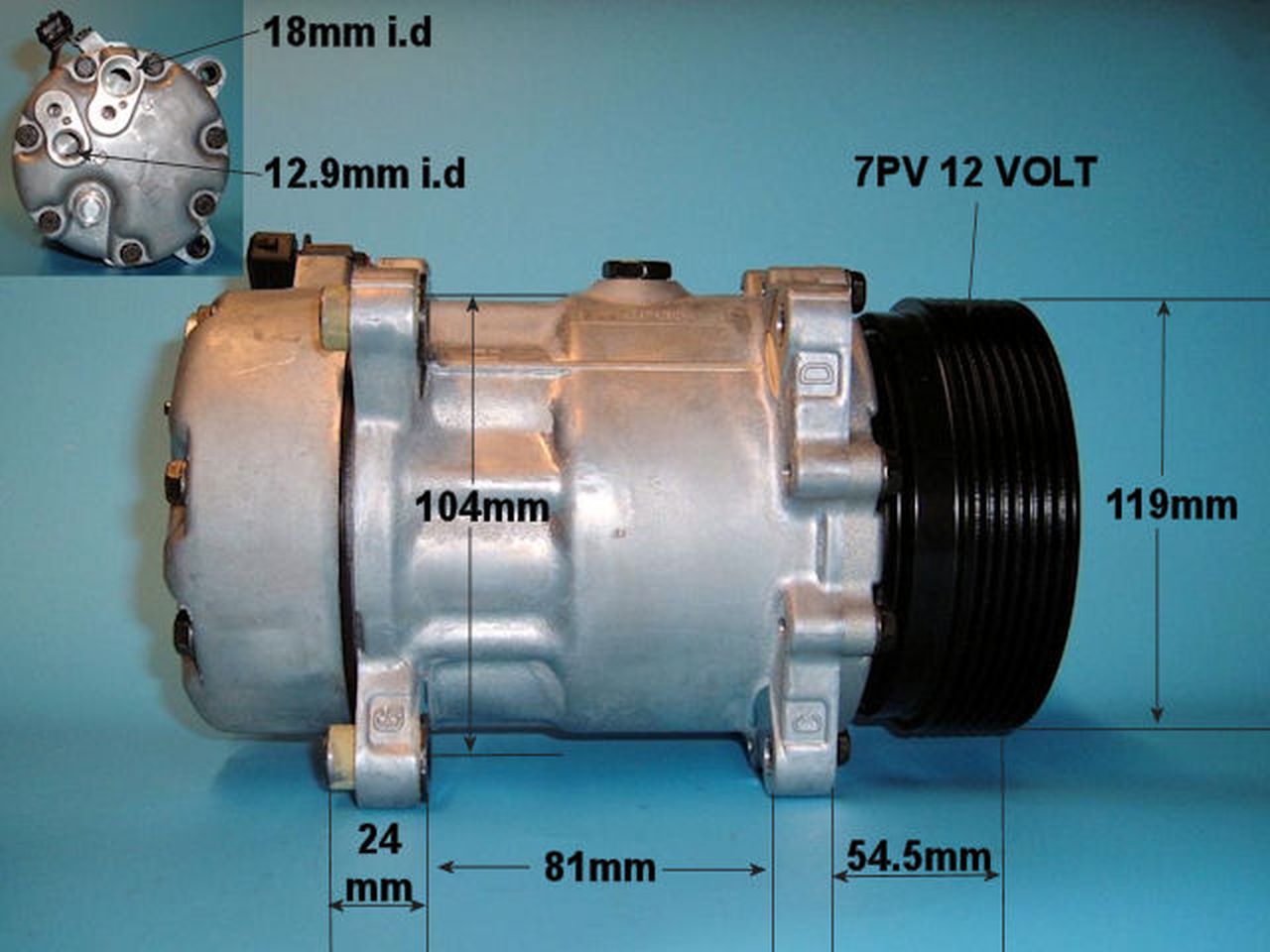 Aircon Compressor Genuine OE SANDEN – AutoAir 14-0028