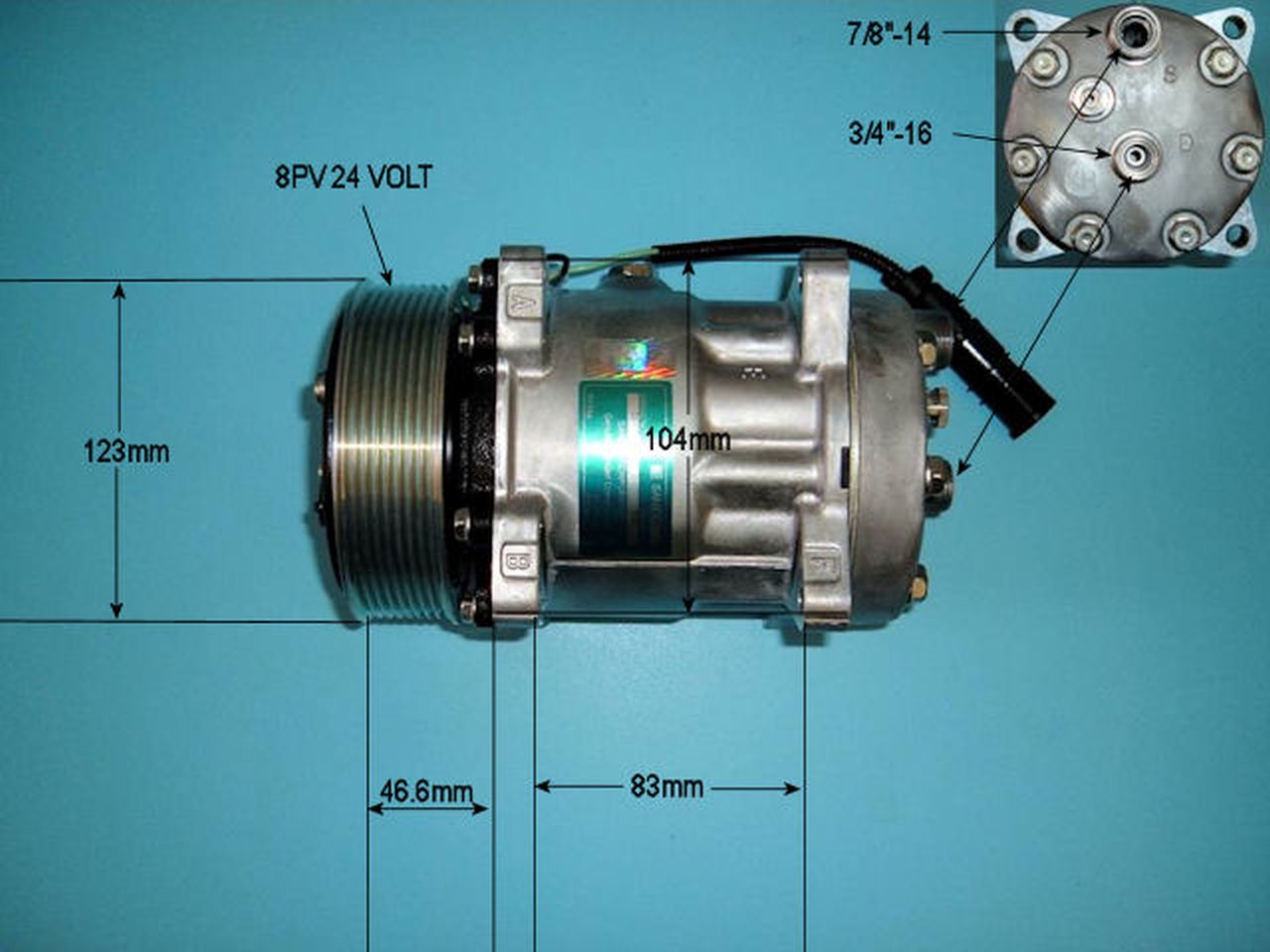 Aircon Compressor Genuine OE SANDEN – AutoAir 14-0043
