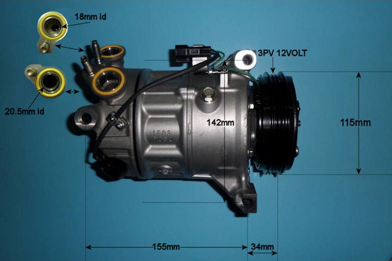 Aircon Compressor Genuine OE SANDEN – AutoAir 14-0075