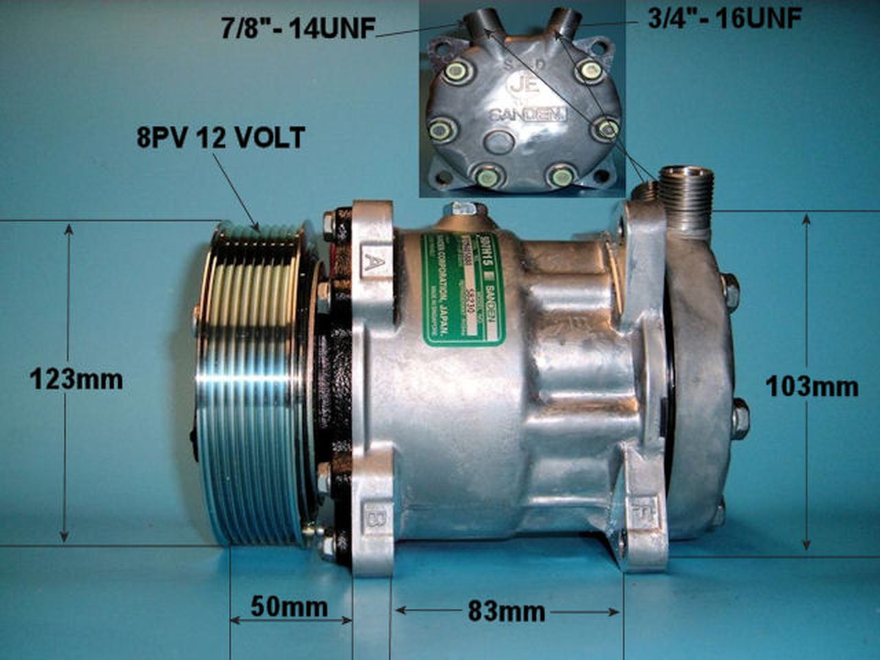 Aircon Compressor Genuine OE SANDEN – AutoAir 14-0103B