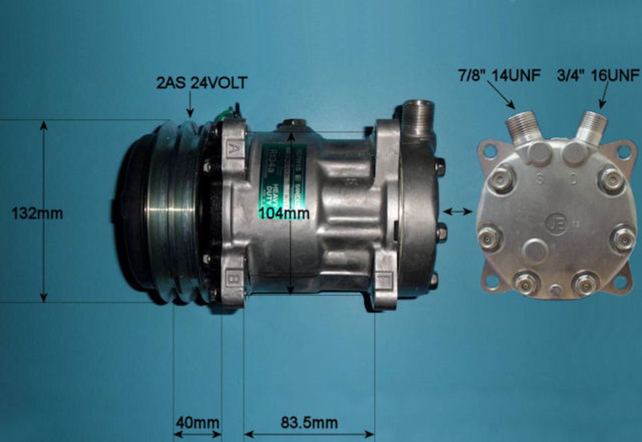 Aircon Compressor Genuine OE SANDEN – AutoAir 14-0118