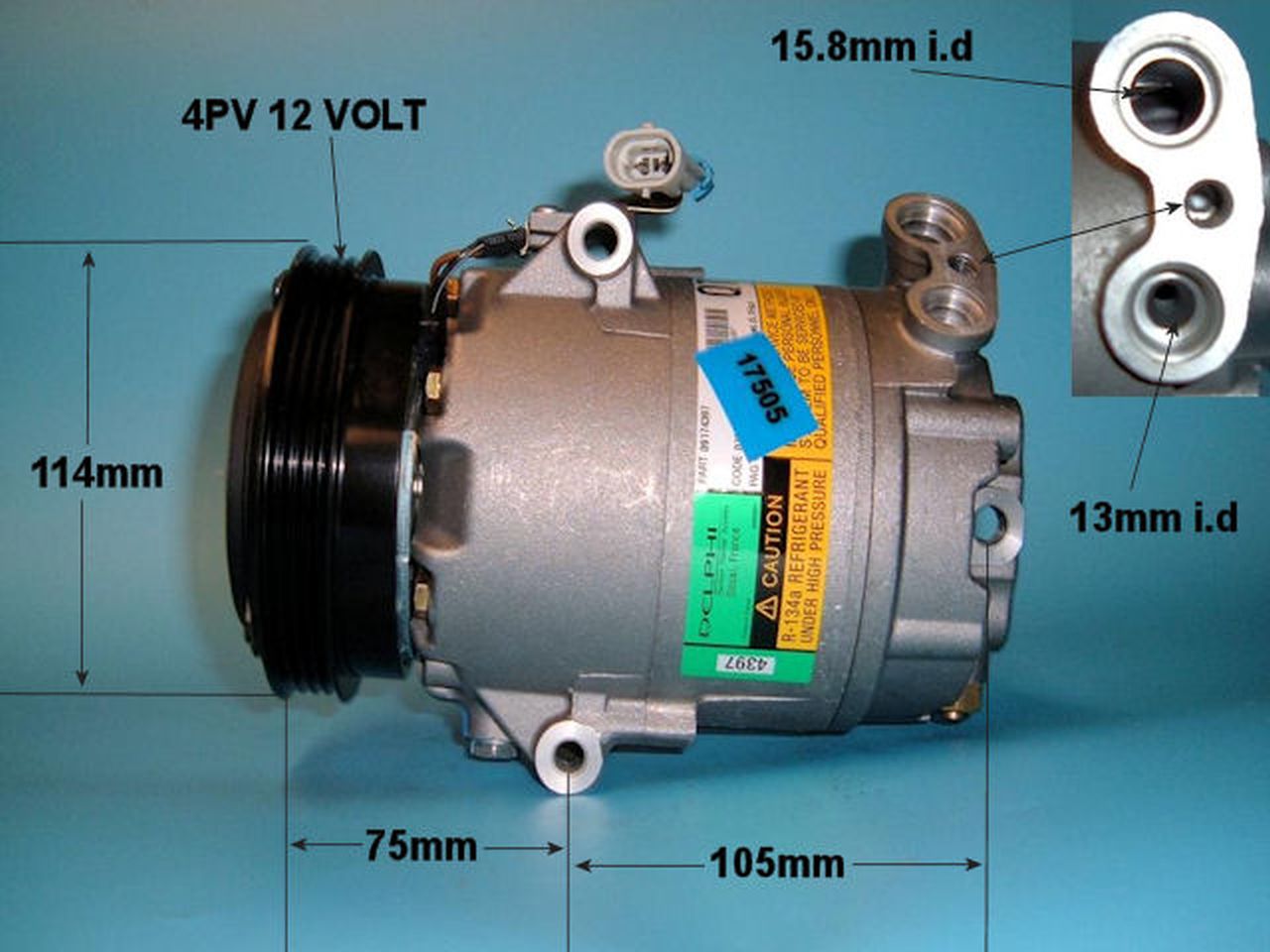 Aircon Compressor Genuine OE DELPHI/HARRISON – AutoAir 14-0230