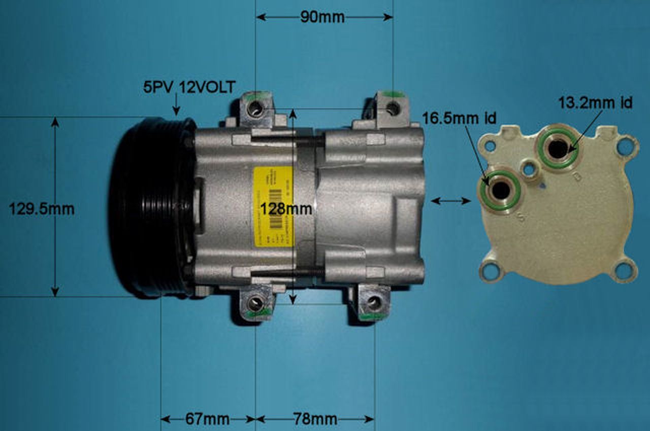 Aircon Compressor Genuine OE VISTEON – AutoAir 14-0236
