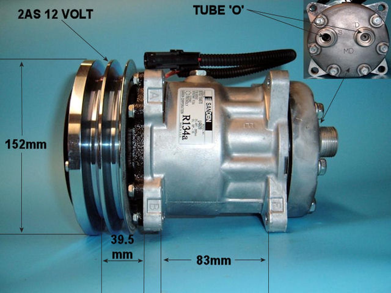 Aircon Compressor Genuine OE SANDEN – AutoAir 14-0304