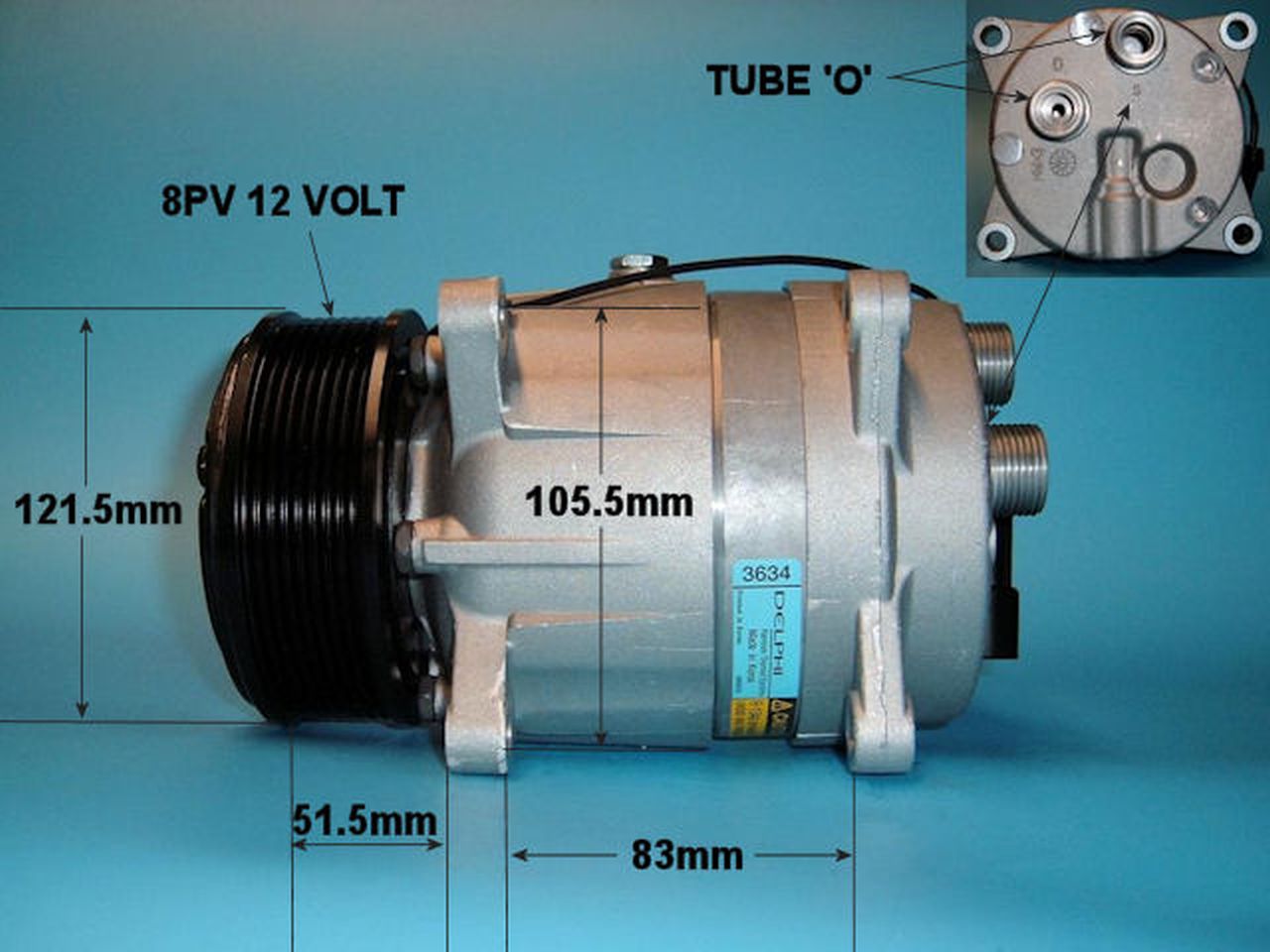 Aircon Compressor Genuine OE DELPHI/HARRISON – AutoAir 14-0409