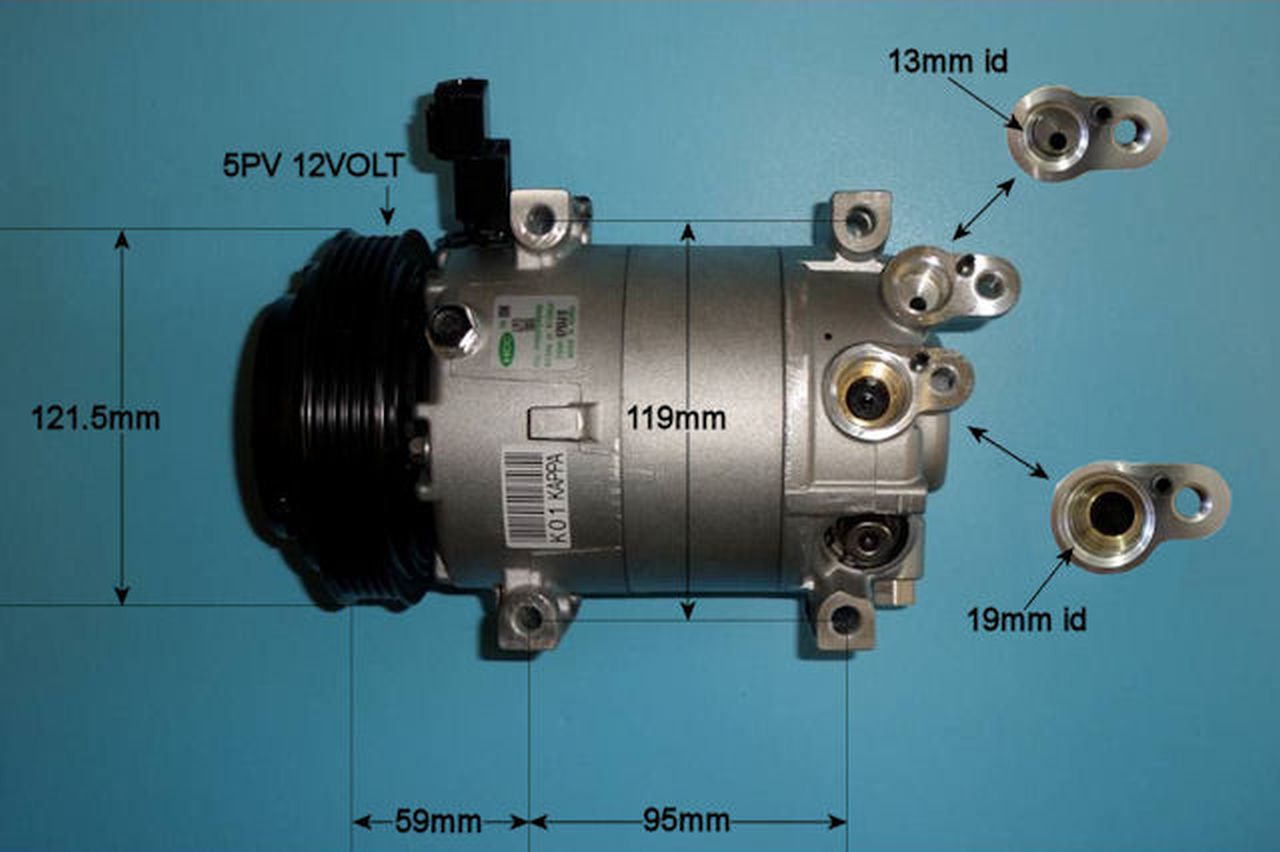Aircon Compressor Genuine OE HALLA – AutoAir 14-0411