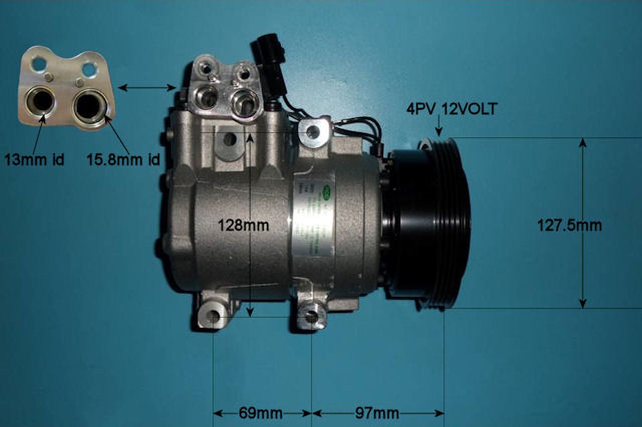 Aircon Compressor Genuine OE HALLA – AutoAir 14-1014