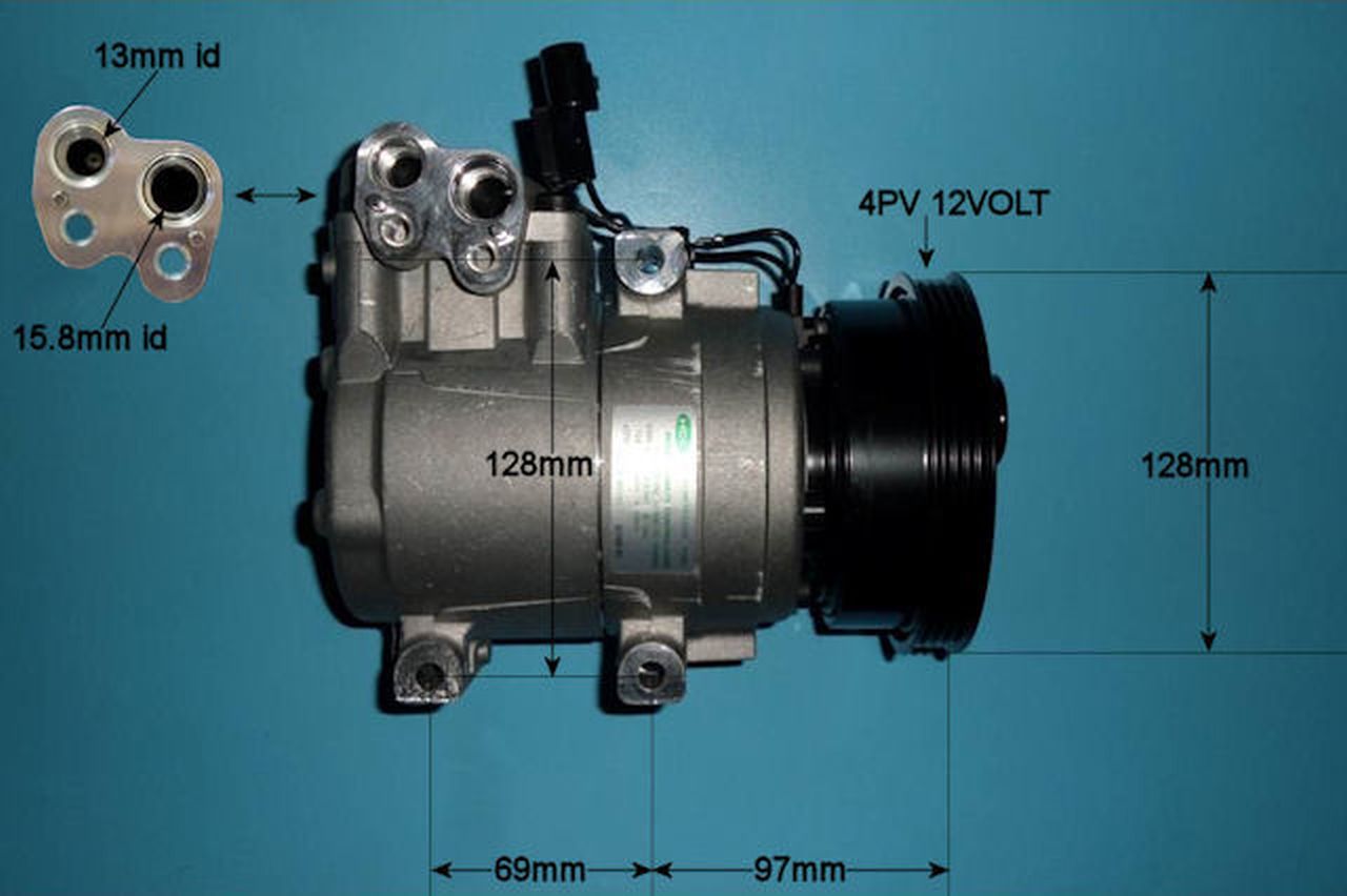 Aircon Compressor Genuine OE HALLA – AutoAir 14-1017