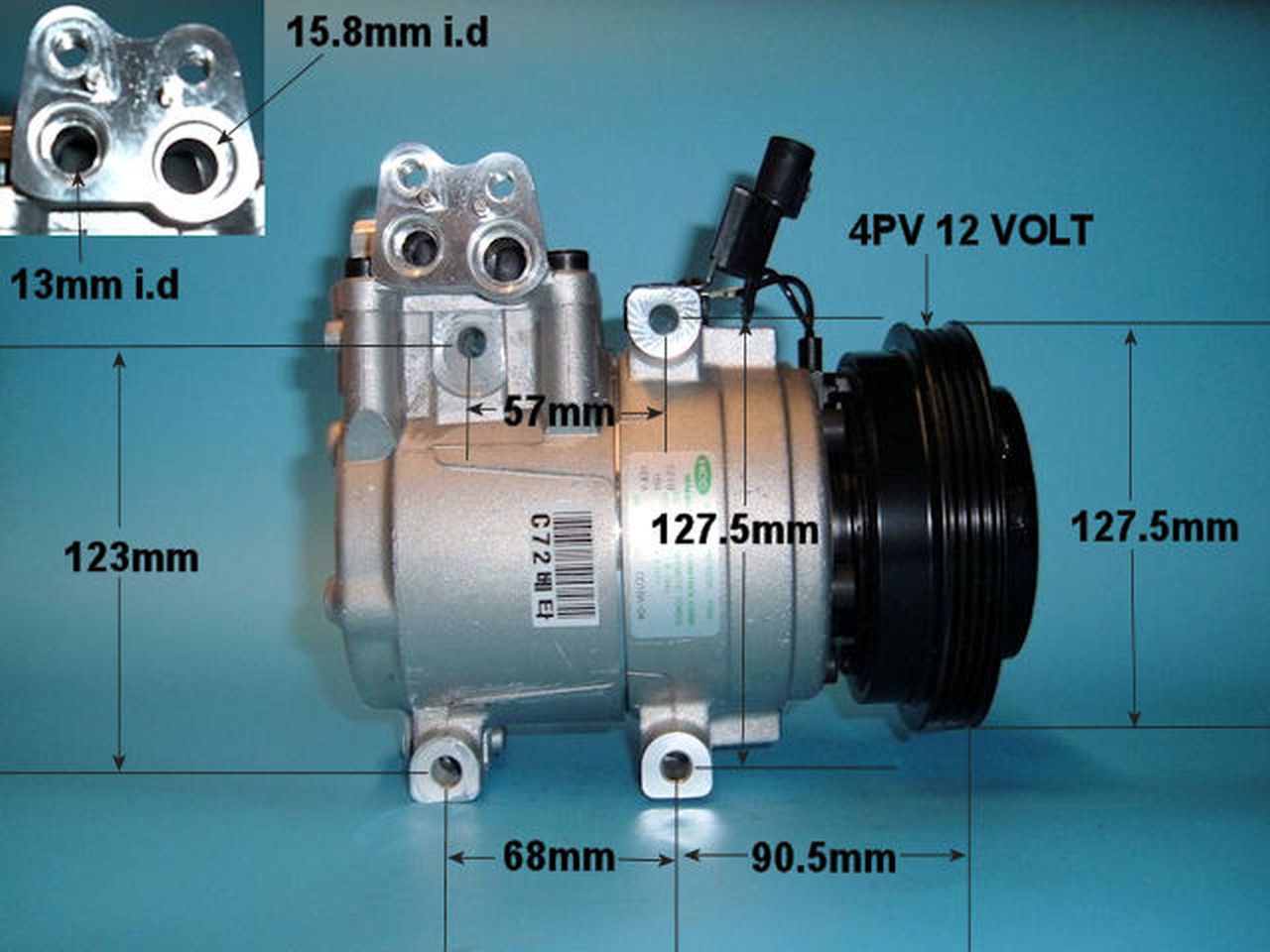 Aircon Compressor Genuine OE HALLA – AutoAir 14-1028