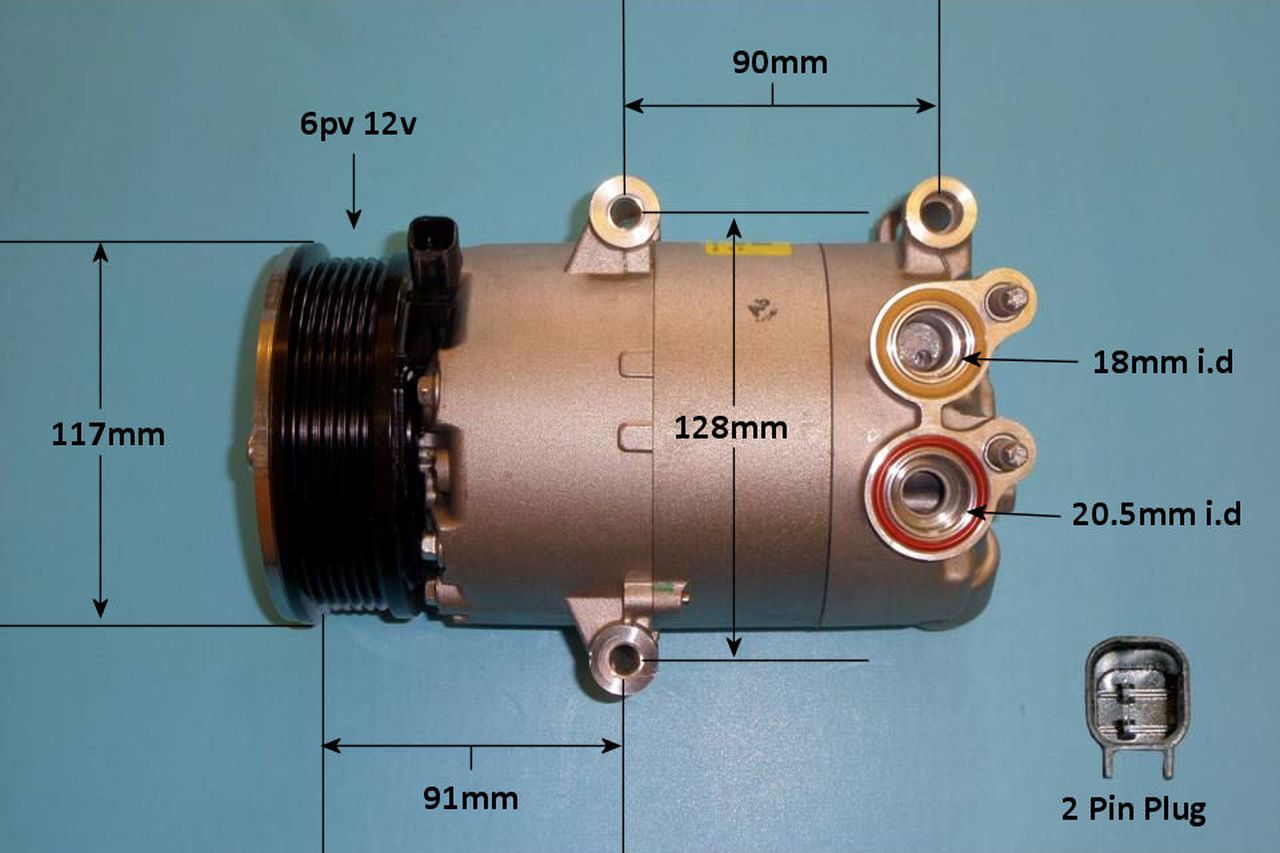 Aircon Compressor Genuine OE VISTEON – AutoAir 14-1047