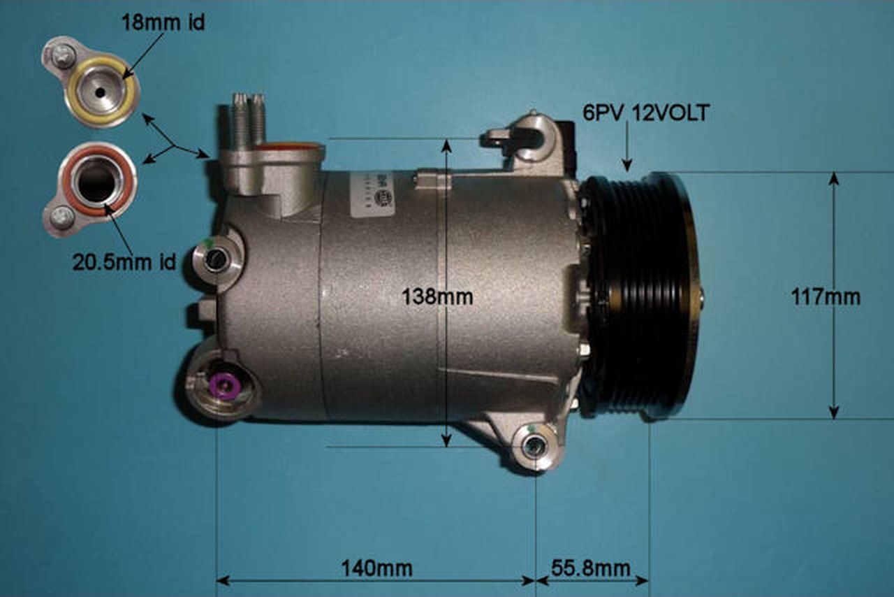 Aircon Compressor Genuine OE VISTEON – AutoAir 14-1048