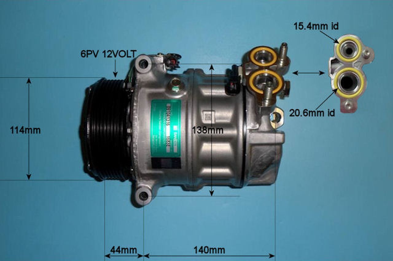 Aircon Compressor Genuine OE SANDEN – AutoAir 14-1050