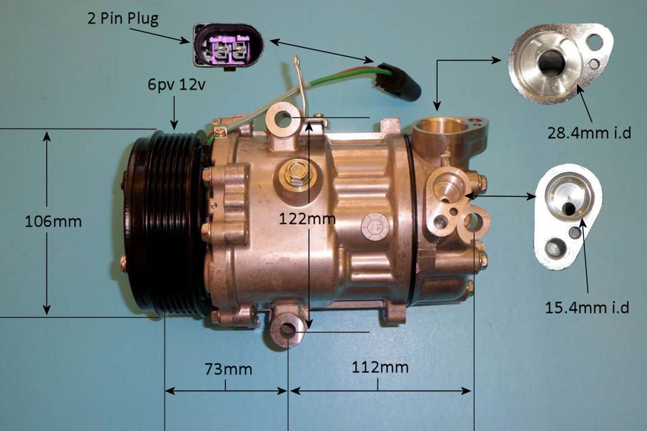 Aircon Compressor Genuine OE SANDEN – AutoAir 14-1057P