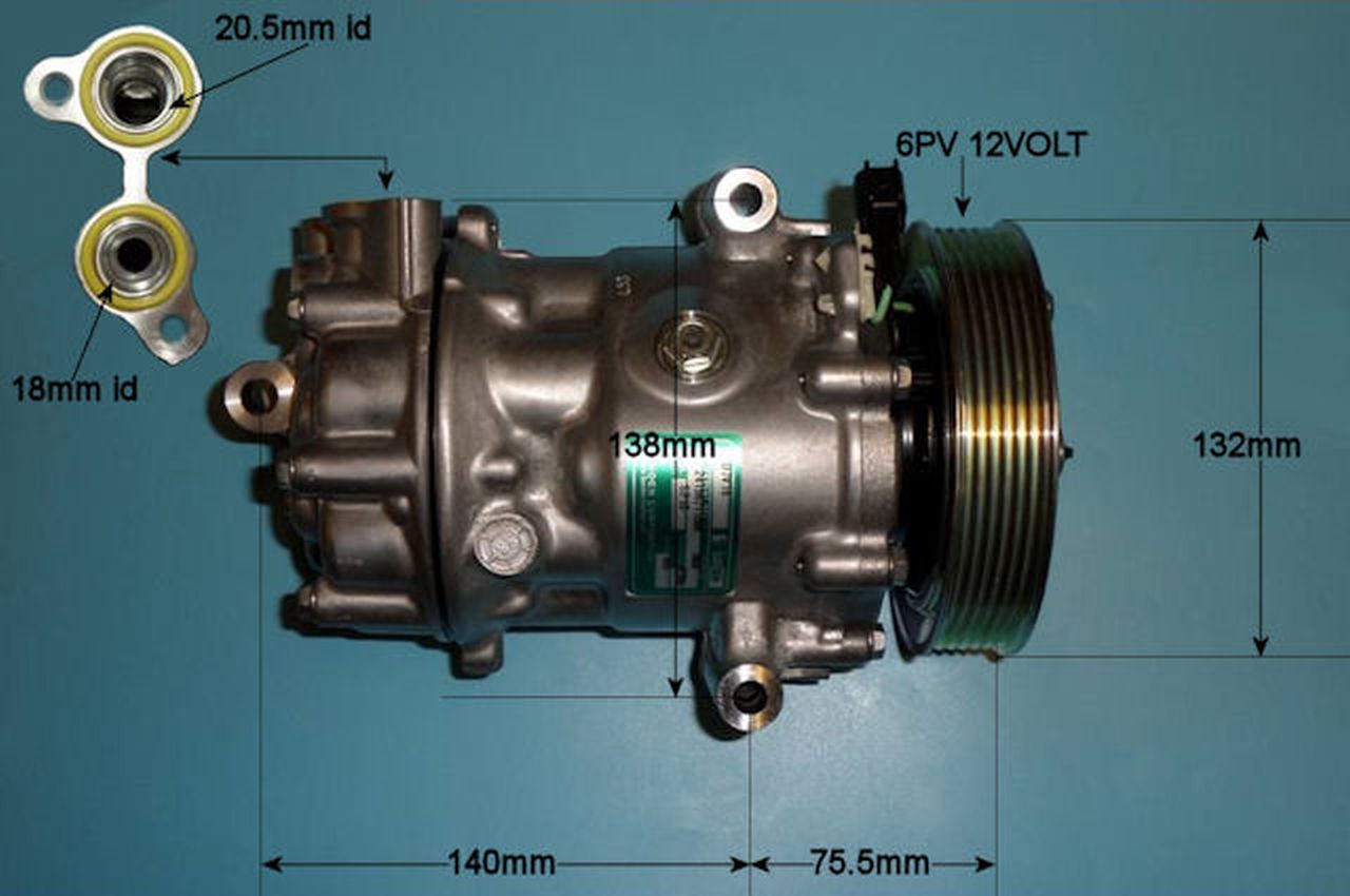 Aircon Compressor Genuine OE SANDEN – AutoAir 14-1067