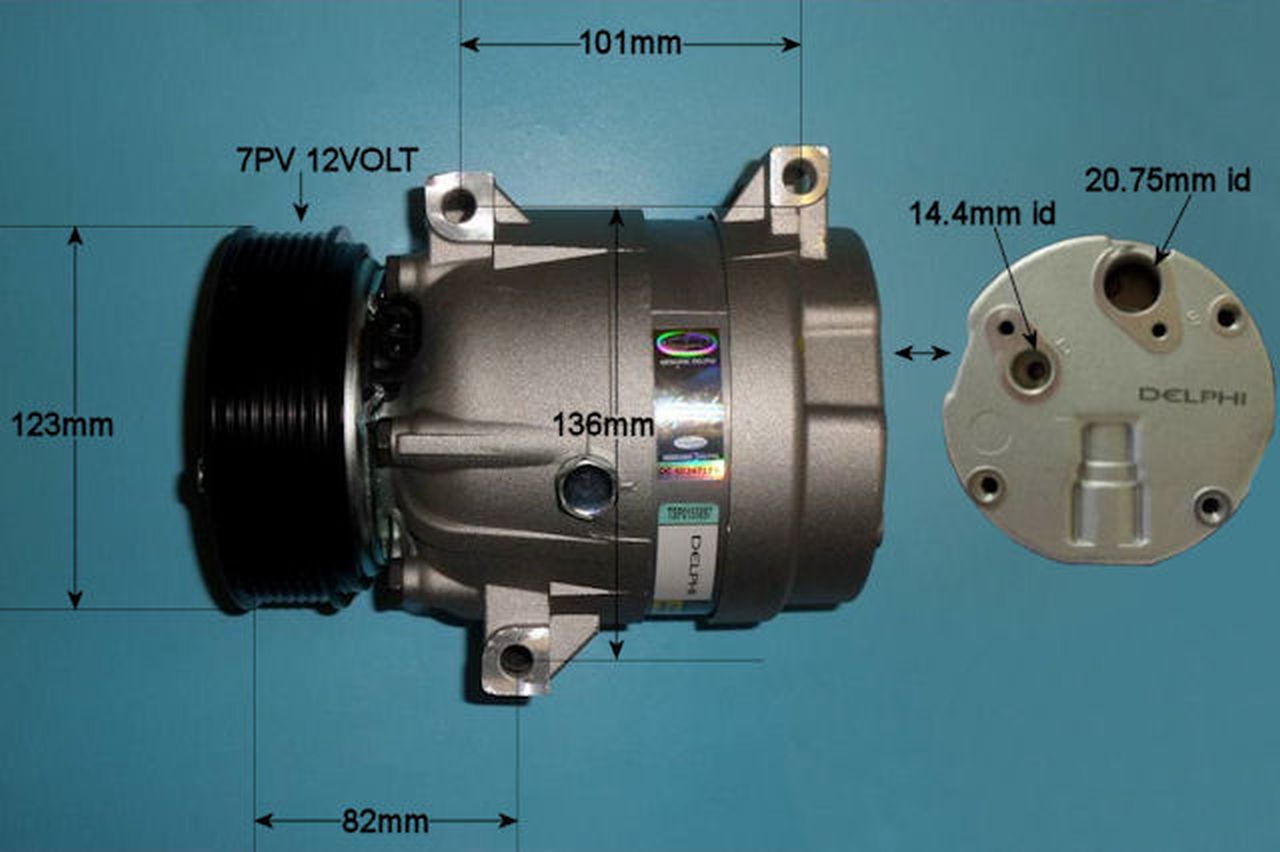 Aircon Compressor Genuine OE DELPHI/HARRISON – AutoAir 14-1118