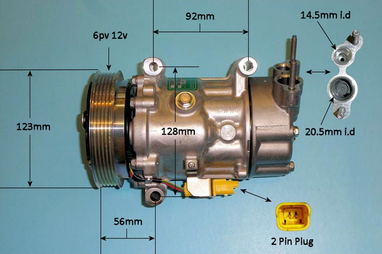 Aircon Compressor Genuine OE SANDEN – AutoAir 14-1124