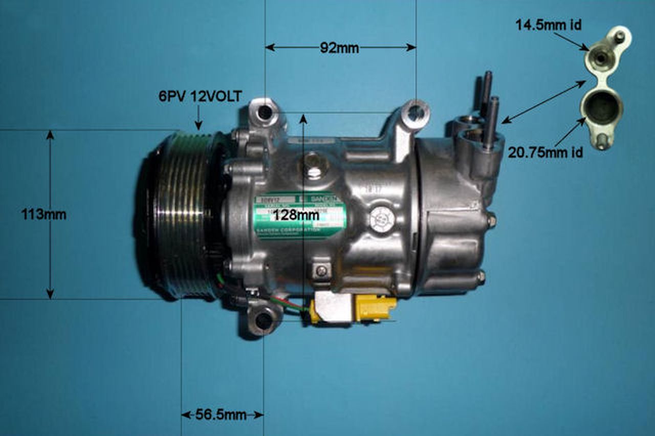 Aircon Compressor Genuine OE SANDEN – AutoAir 14-1125