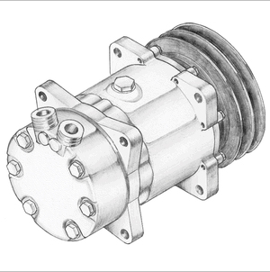 Aircon Compressor Genuine OE SANDEN – AutoAir 14-1160