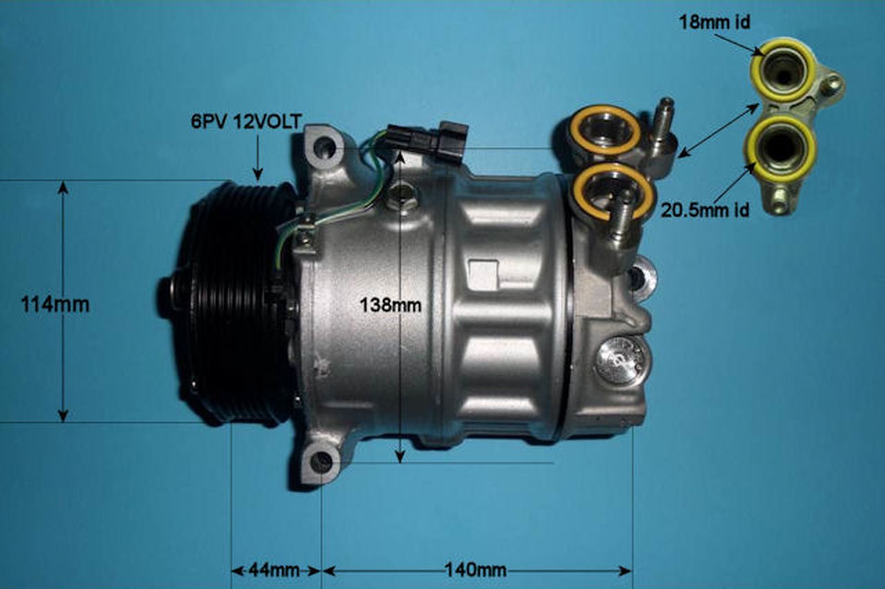 Aircon Compressor Genuine OE HALLA – AutoAir 14-1172