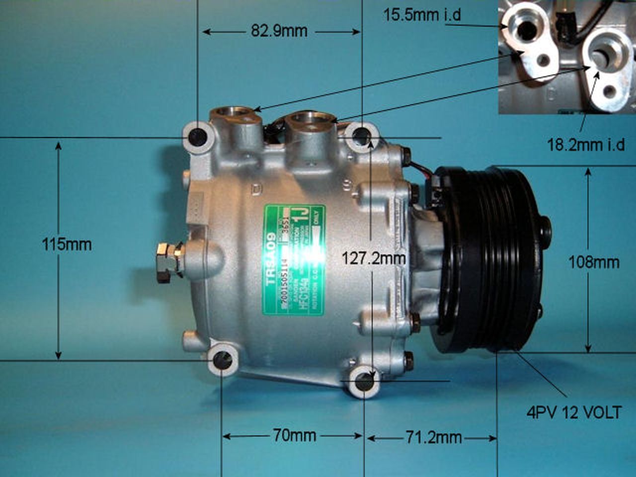 Aircon Compressor Genuine OE SANDEN – AutoAir 14-1184