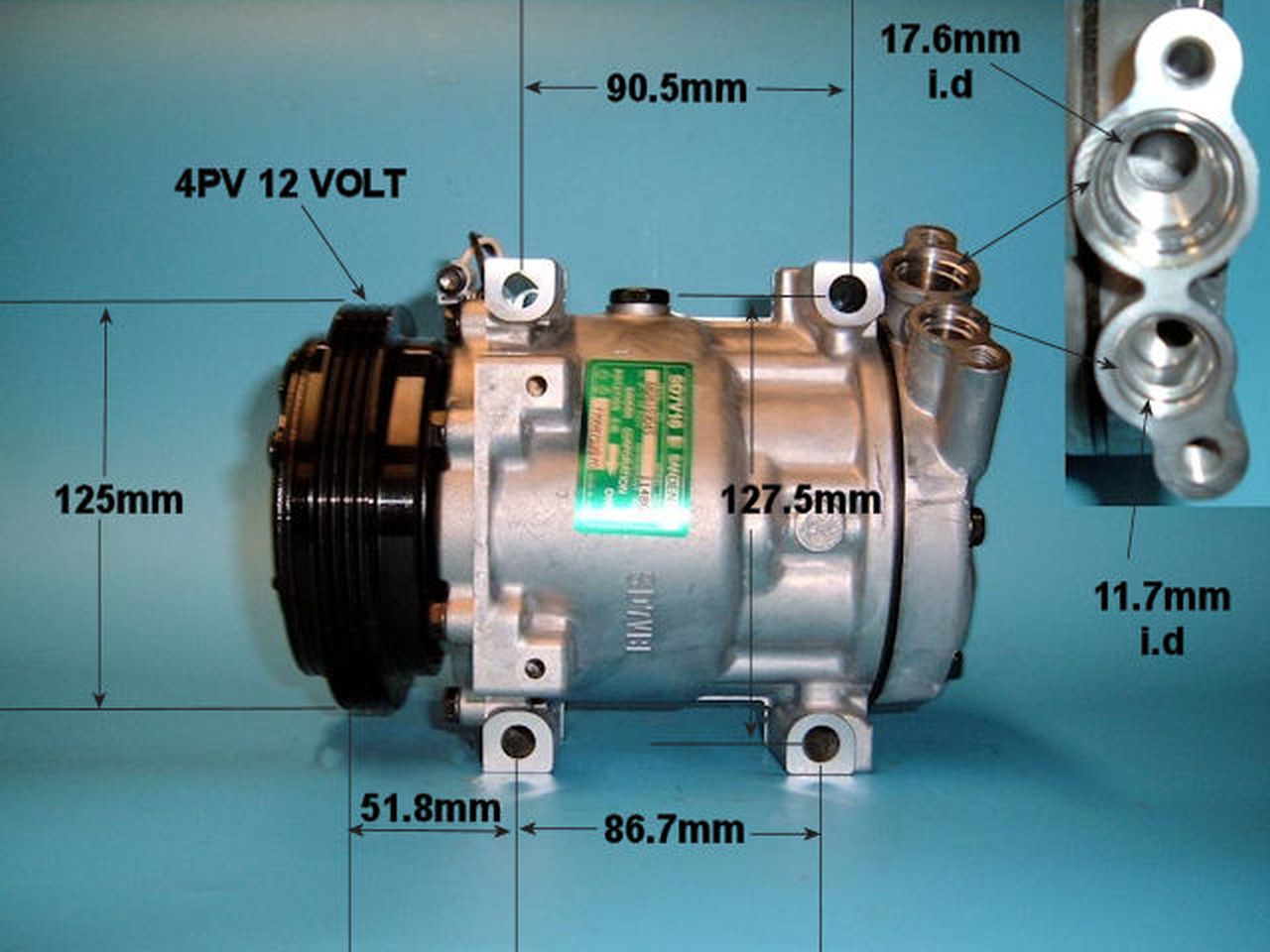 Aircon Compressor Genuine OE SANDEN – AutoAir 14-1201