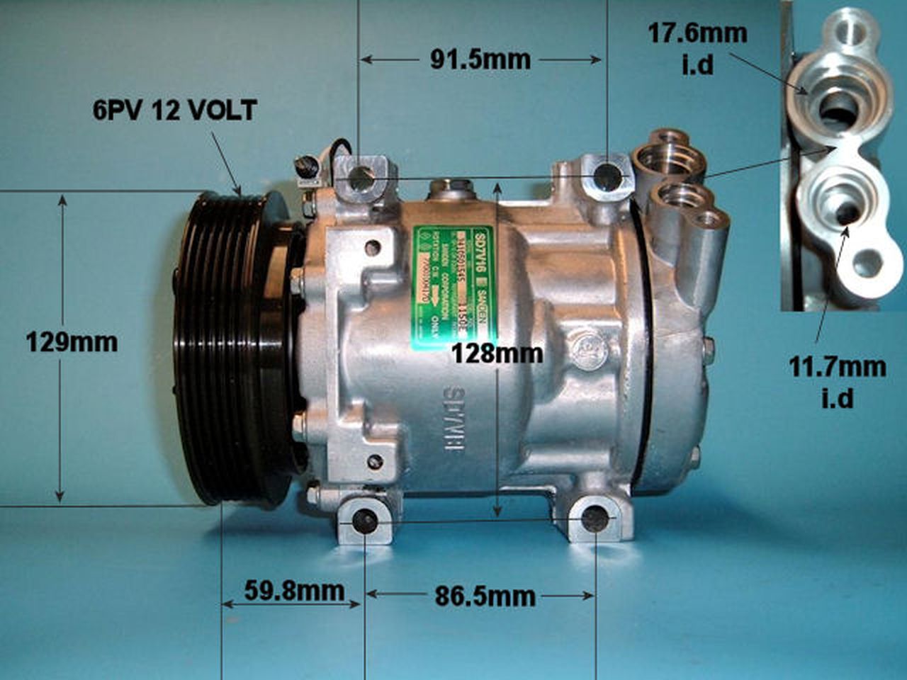Aircon Compressor Genuine OE SANDEN – AutoAir 14-1204