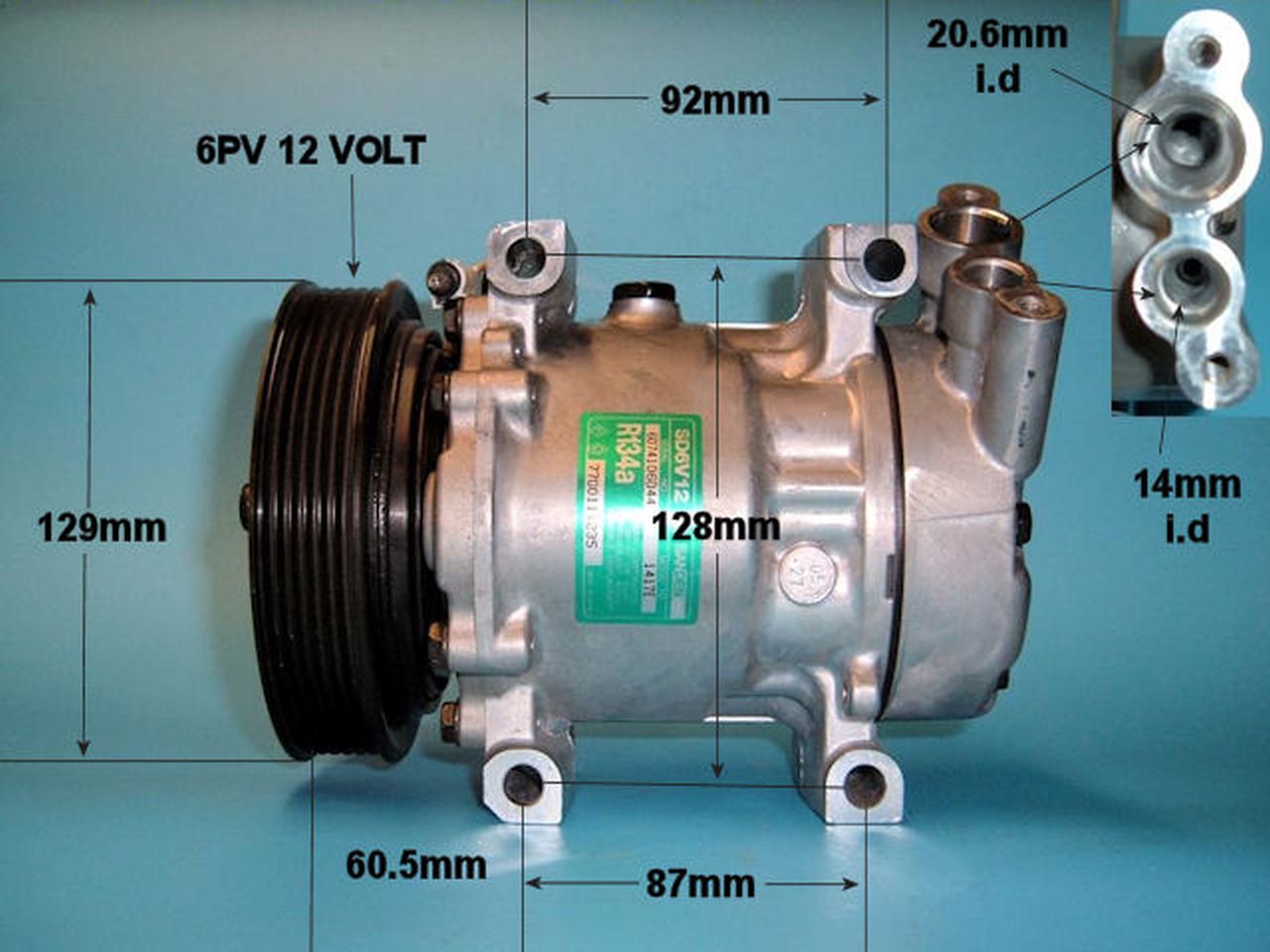 Aircon Compressor Genuine OE SANDEN – AutoAir 14-1205