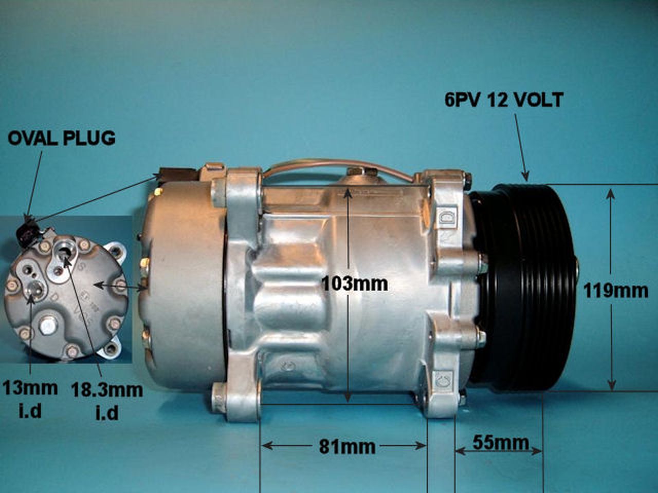 Aircon Compressor Genuine OE SANDEN – AutoAir 14-1226