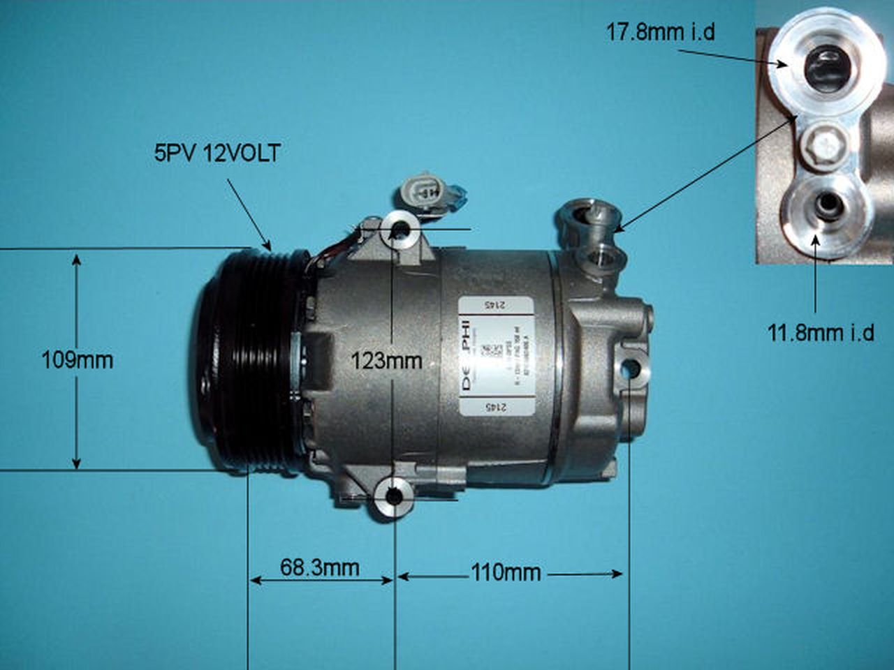 Aircon Compressor Genuine OE SANDEN – AutoAir 14-1232