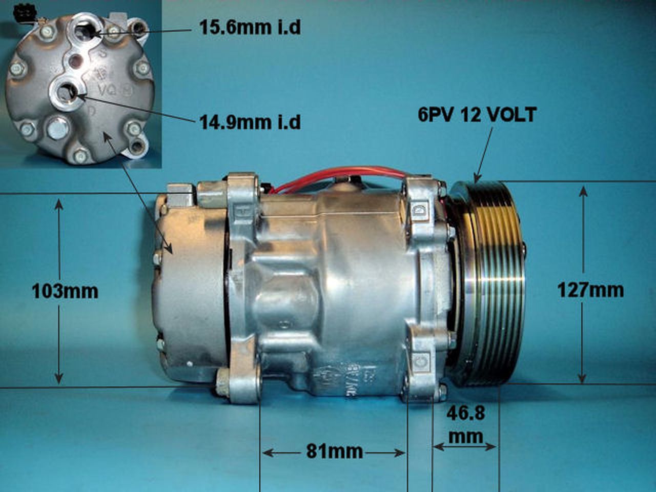 Aircon Compressor Genuine OE SANDEN – AutoAir 14-1235
