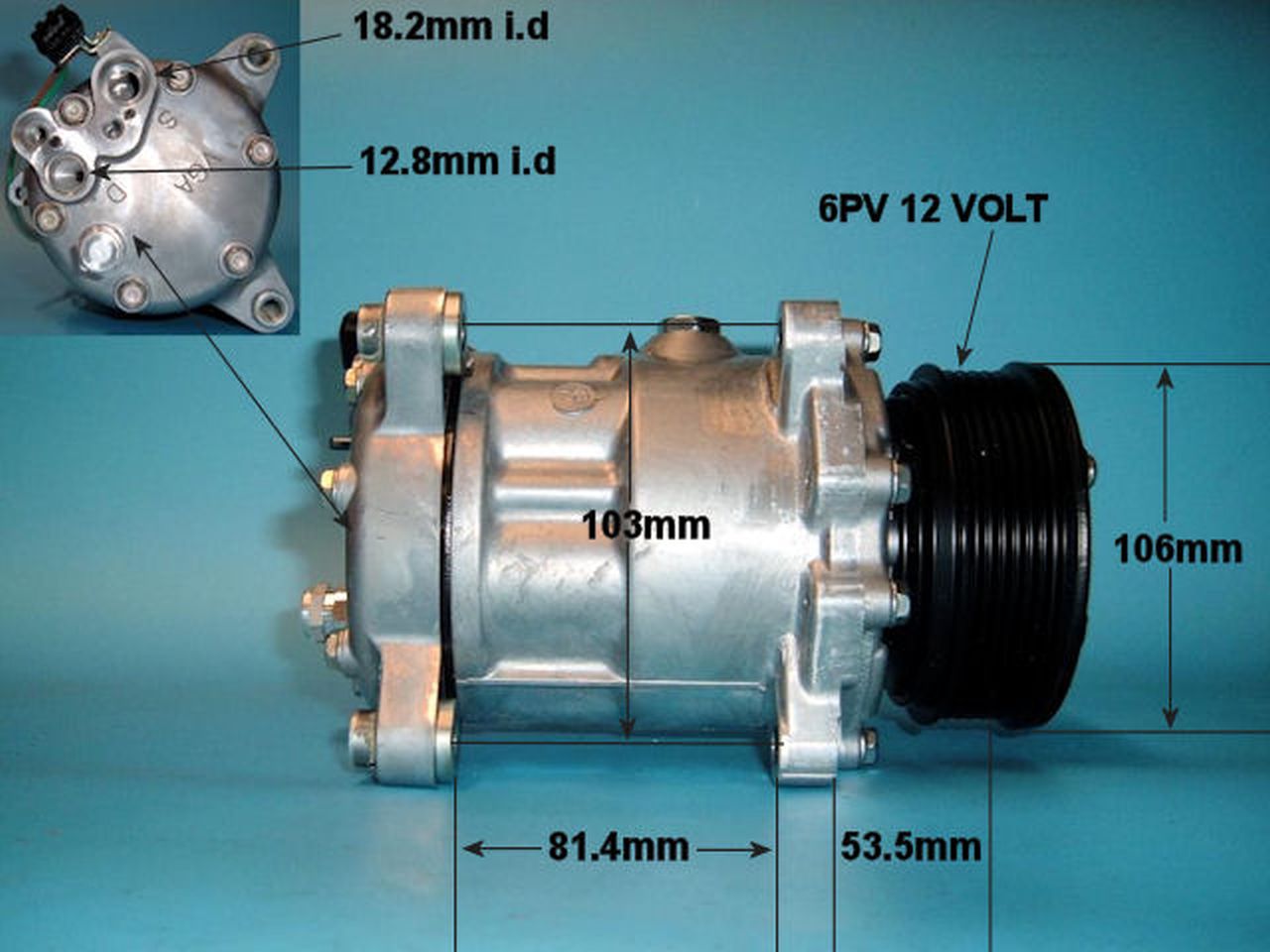 Aircon Compressor Genuine OE SANDEN – AutoAir 14-1236