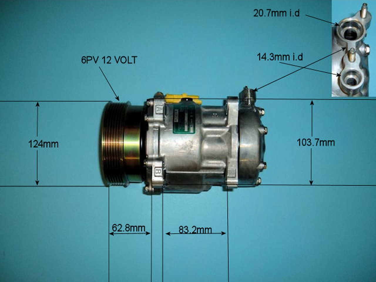 Aircon Compressor Genuine OE SANDEN – AutoAir 14-1239