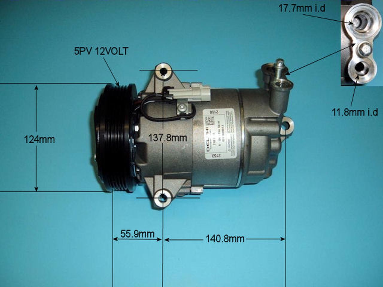 Aircon Compressor Genuine OE DELPHI/HARRISON – AutoAir 14-1245