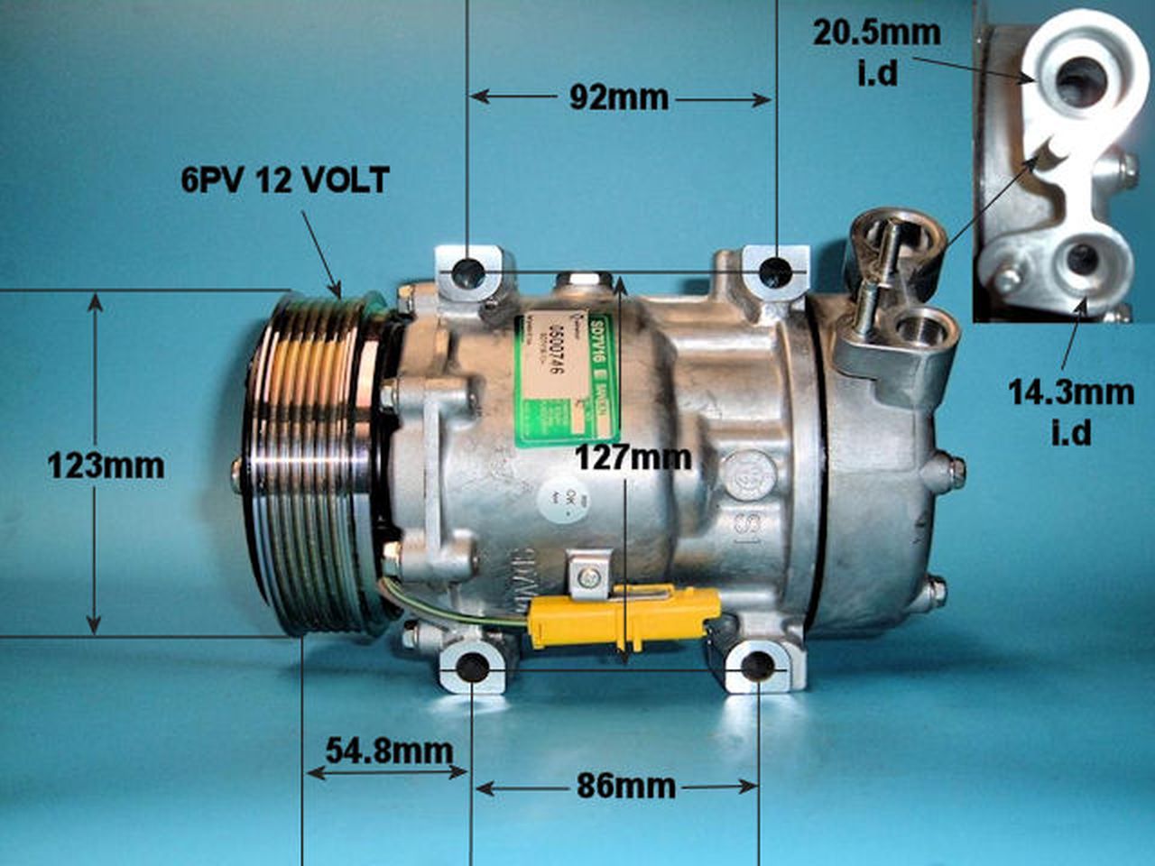 Aircon Compressor Genuine OE SANDEN – AutoAir 14-1248