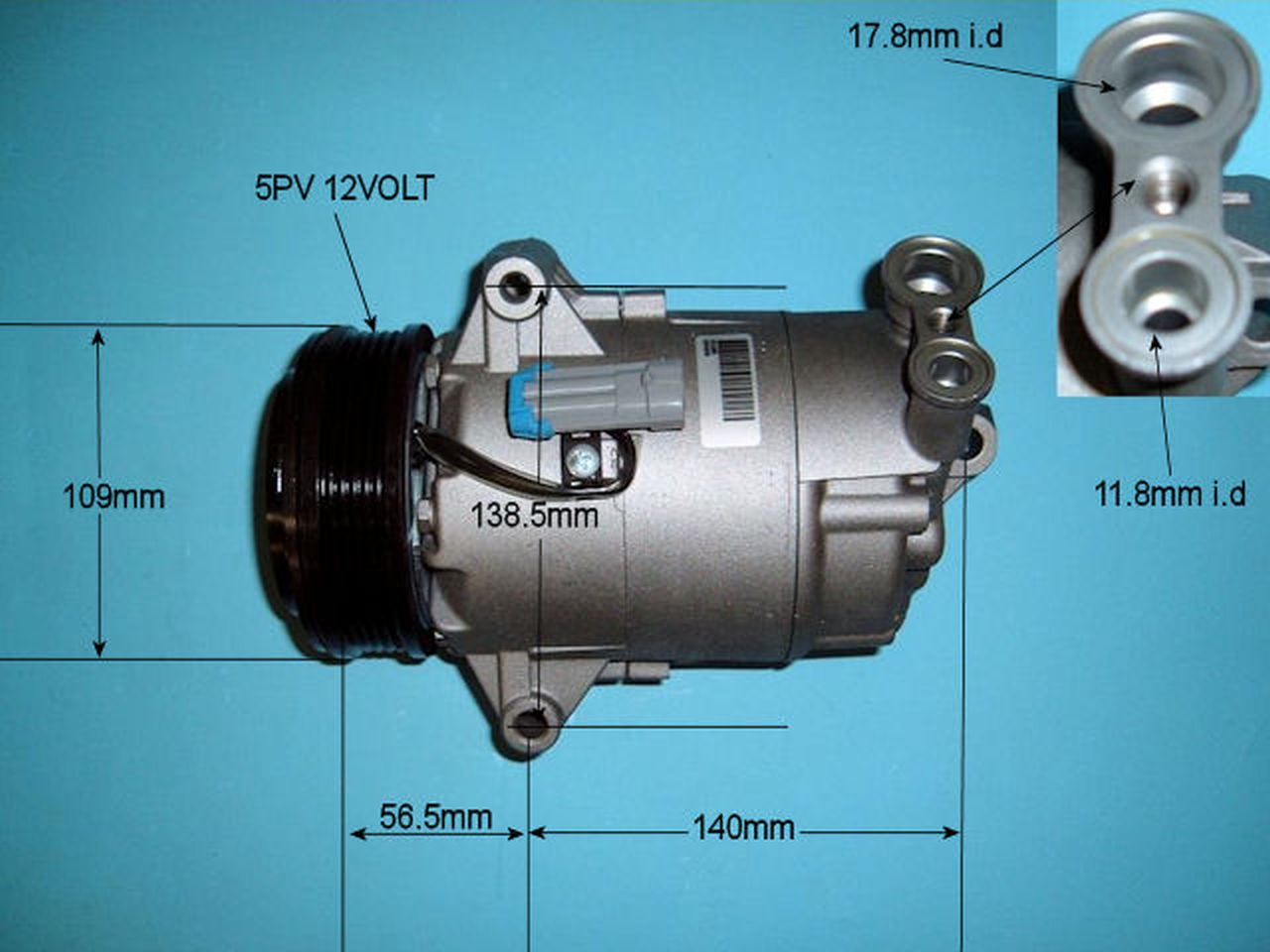 Aircon Compressor Genuine OE DELPHI/HARRISON – AutoAir 14-1252