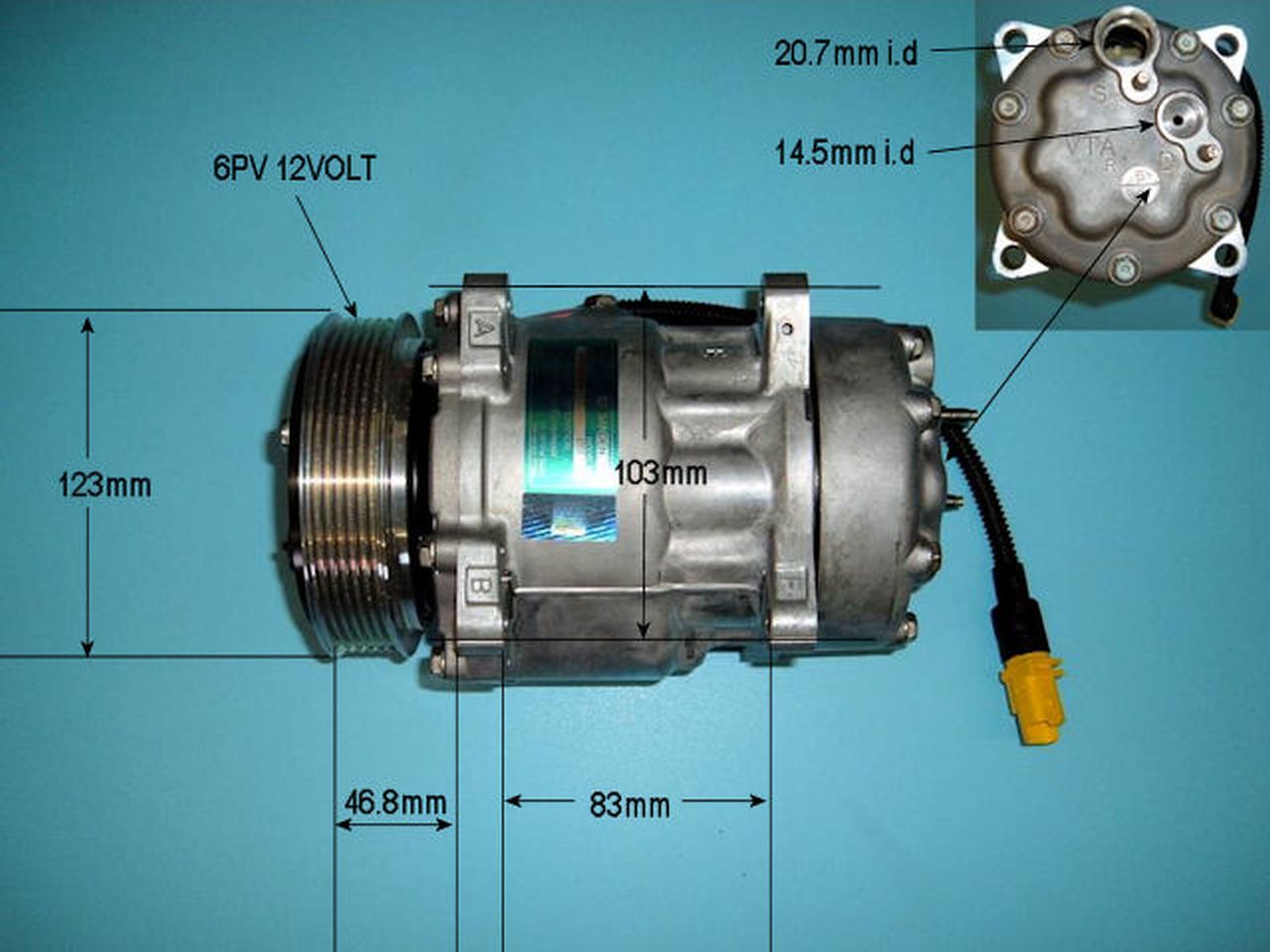 Aircon Compressor Genuine OE SANDEN – AutoAir 14-1259