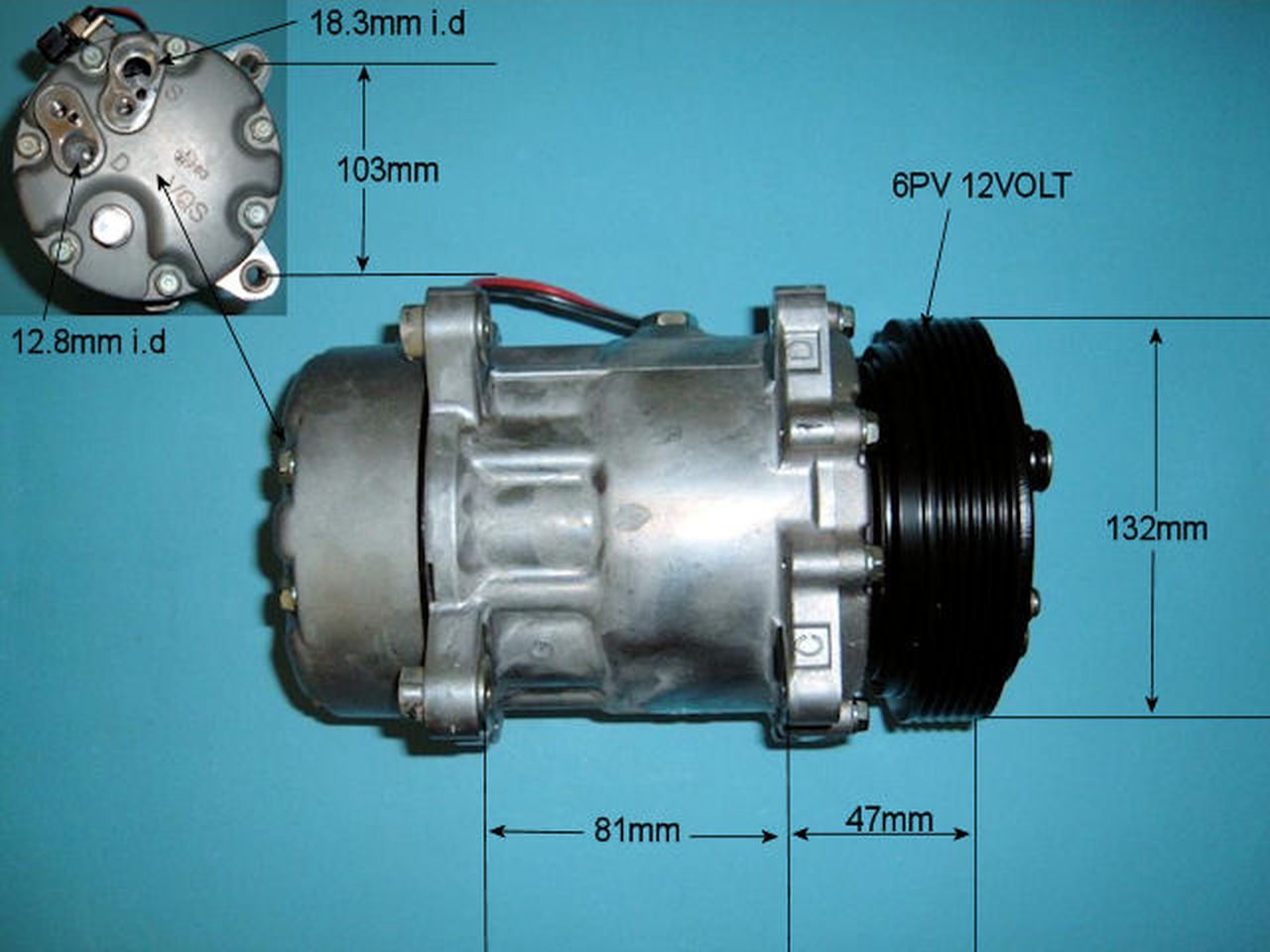 Aircon Compressor Genuine OE SANDEN – AutoAir 14-1260