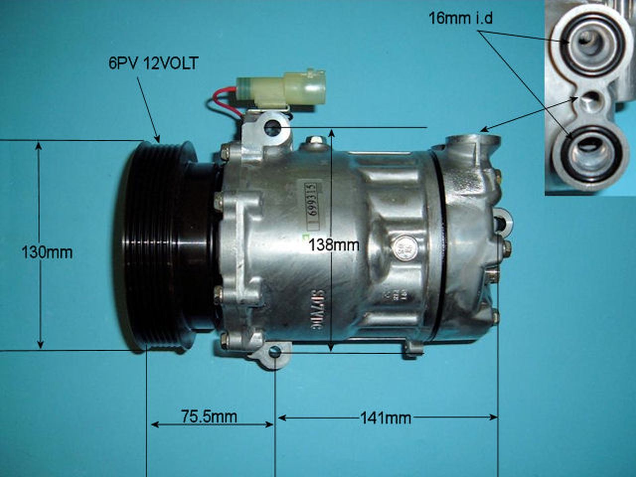 Aircon Compressor Genuine OE – AutoAir 14-1261