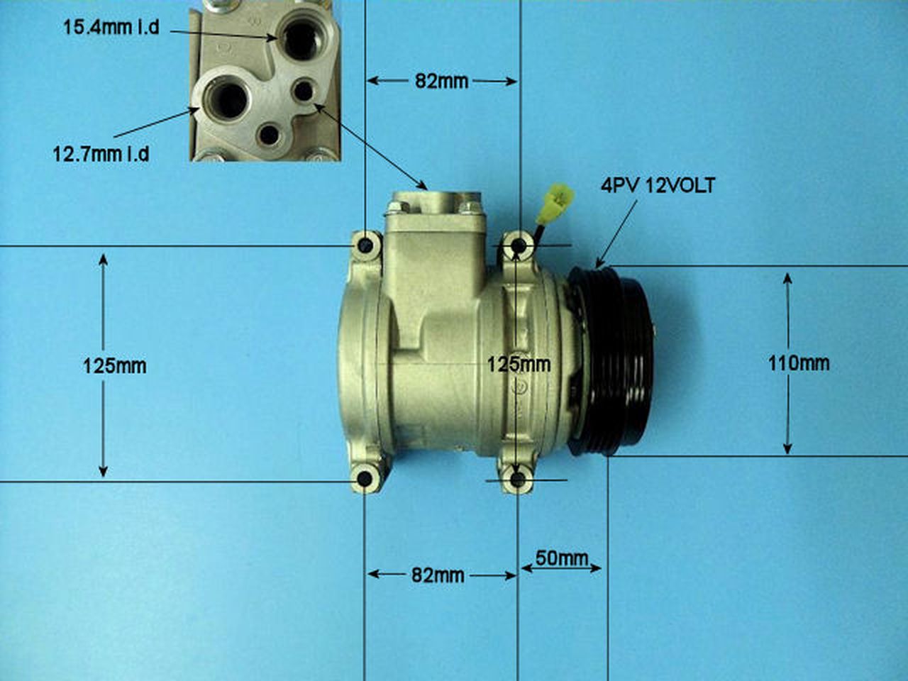Aircon Compressor Genuine OE DELPHI/HARRISON – AutoAir 14-1265