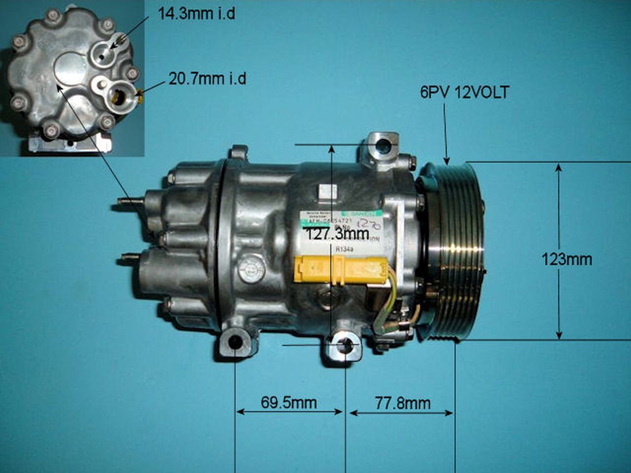 Aircon Compressor Genuine OE SANDEN – AutoAir 14-1270