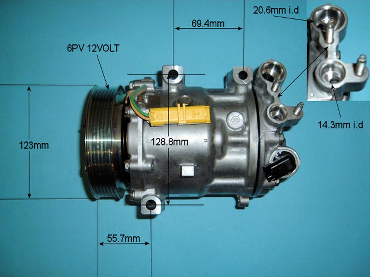 Aircon Compressor Genuine OE SANDEN – AutoAir 14-1311