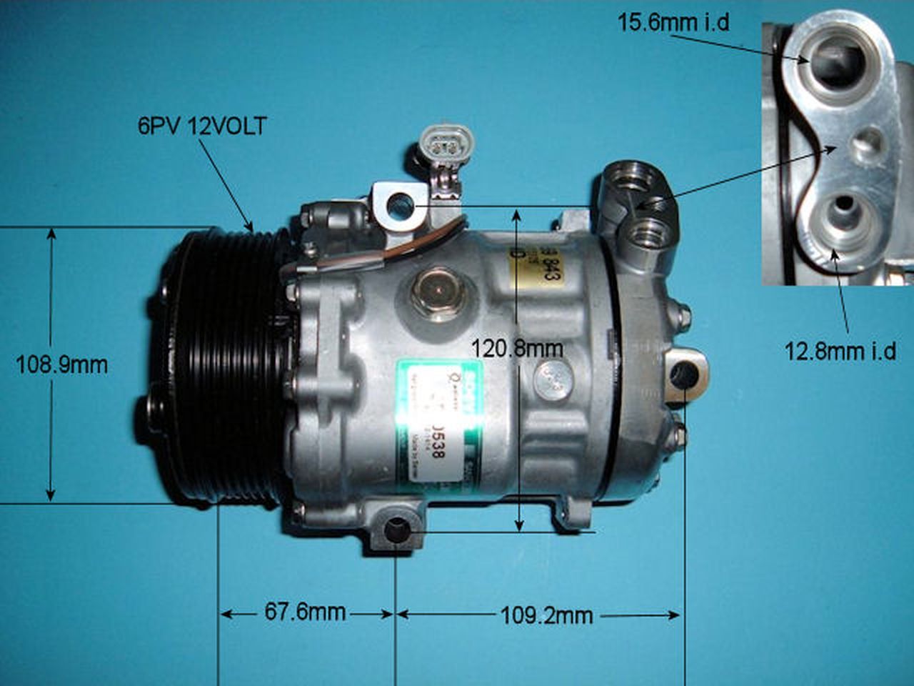 Aircon Compressor Genuine OE SANDEN – AutoAir 14-1414