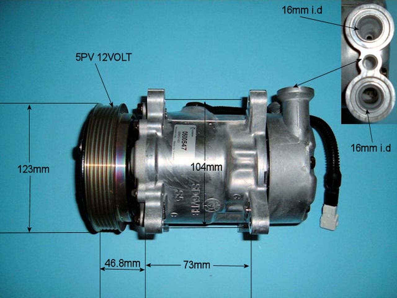 Aircon Compressor Genuine OE SANDEN – AutoAir 14-1431