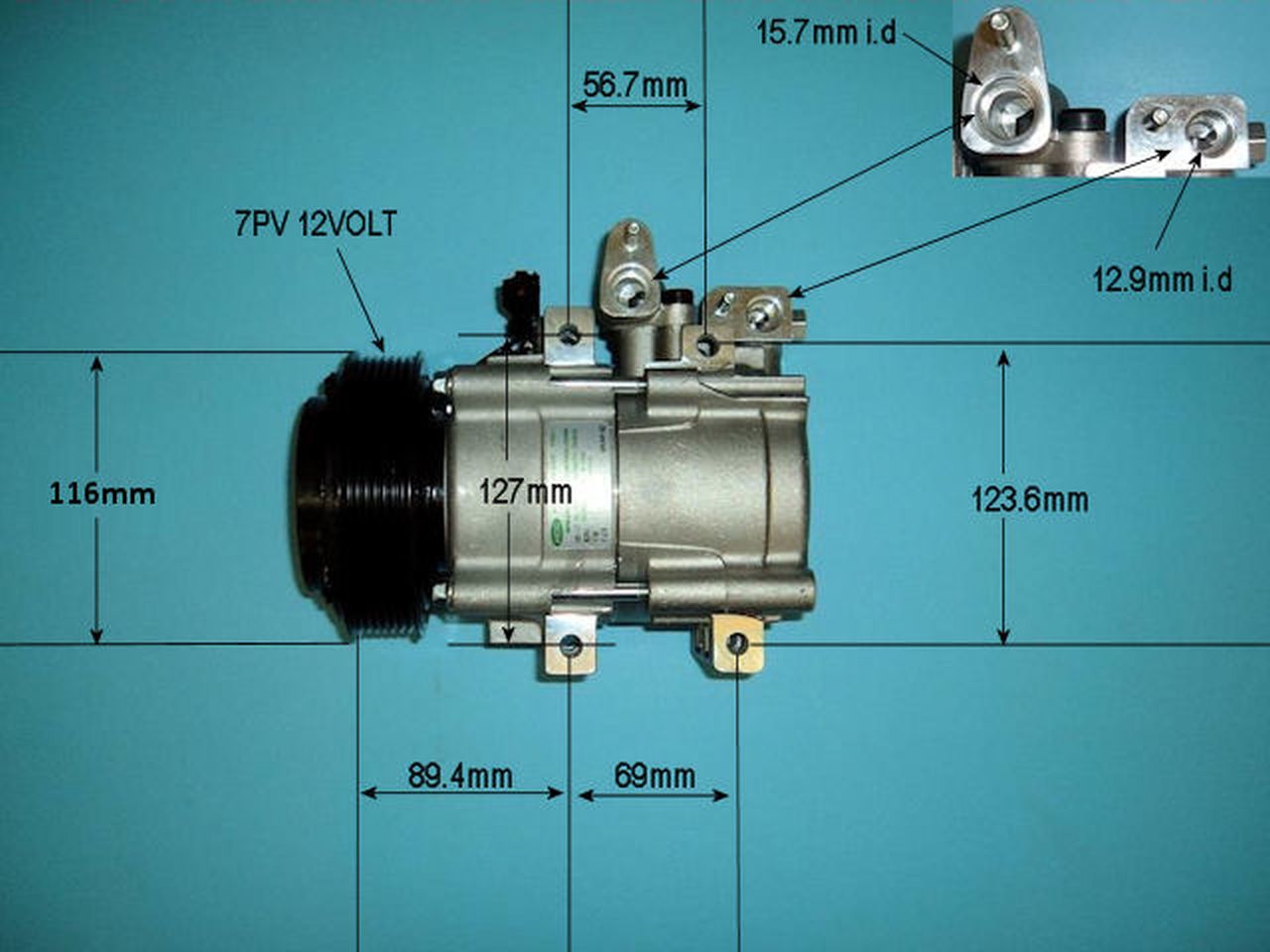 Aircon Compressor Genuine OE HALLA – AutoAir 14-1441