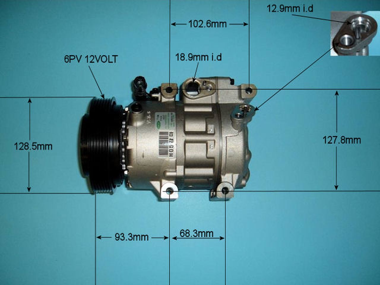 Aircon Compressor Genuine OE HALLA – AutoAir 14-1458