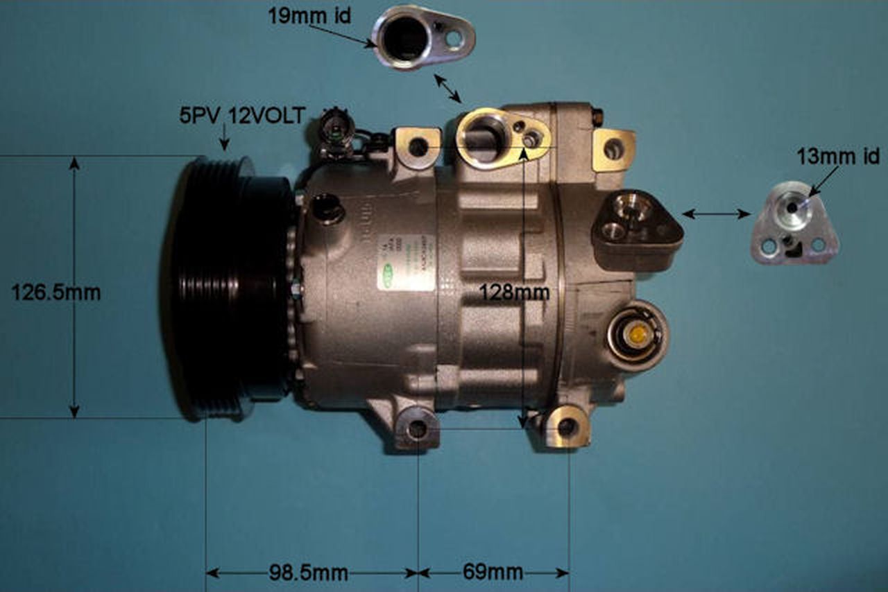Aircon Compressor Genuine OE HALLA – AutoAir 14-1459
