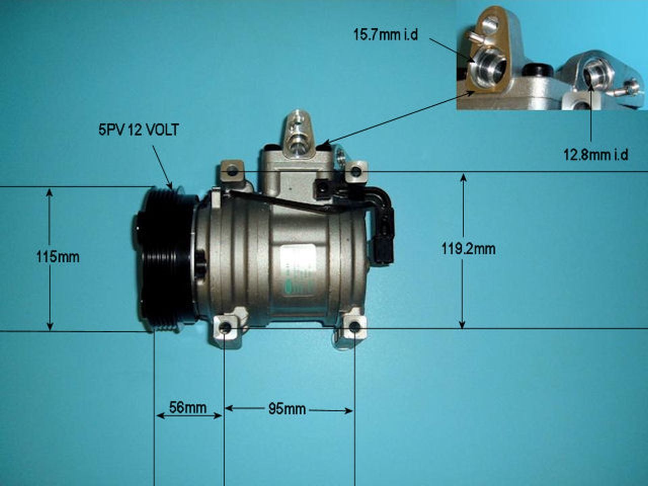 Aircon Compressor Genuine OE HALLA – AutoAir 14-1462